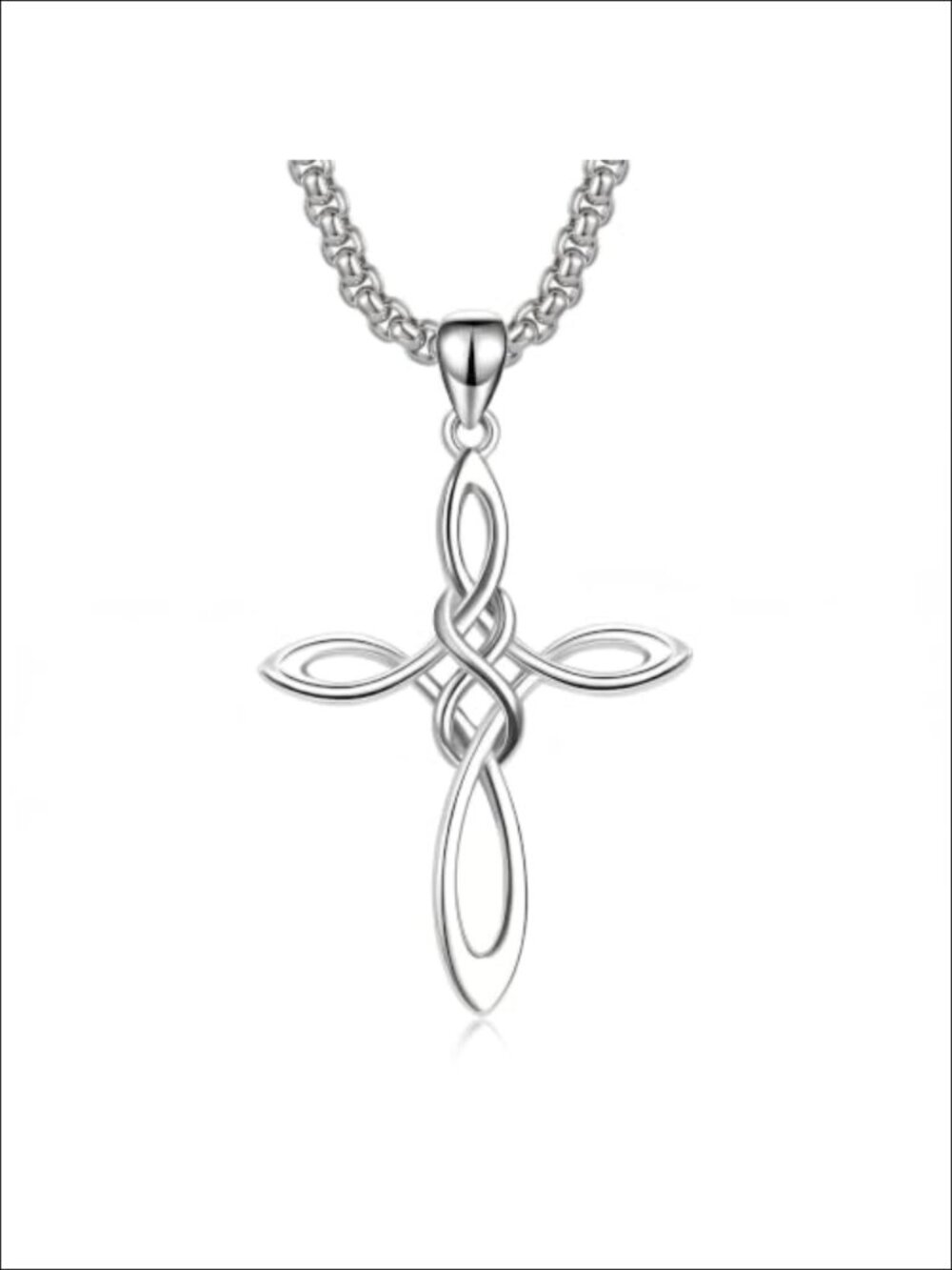 Celtic Knot Cross Necklace Pendant for Women Nickel-Free Gift